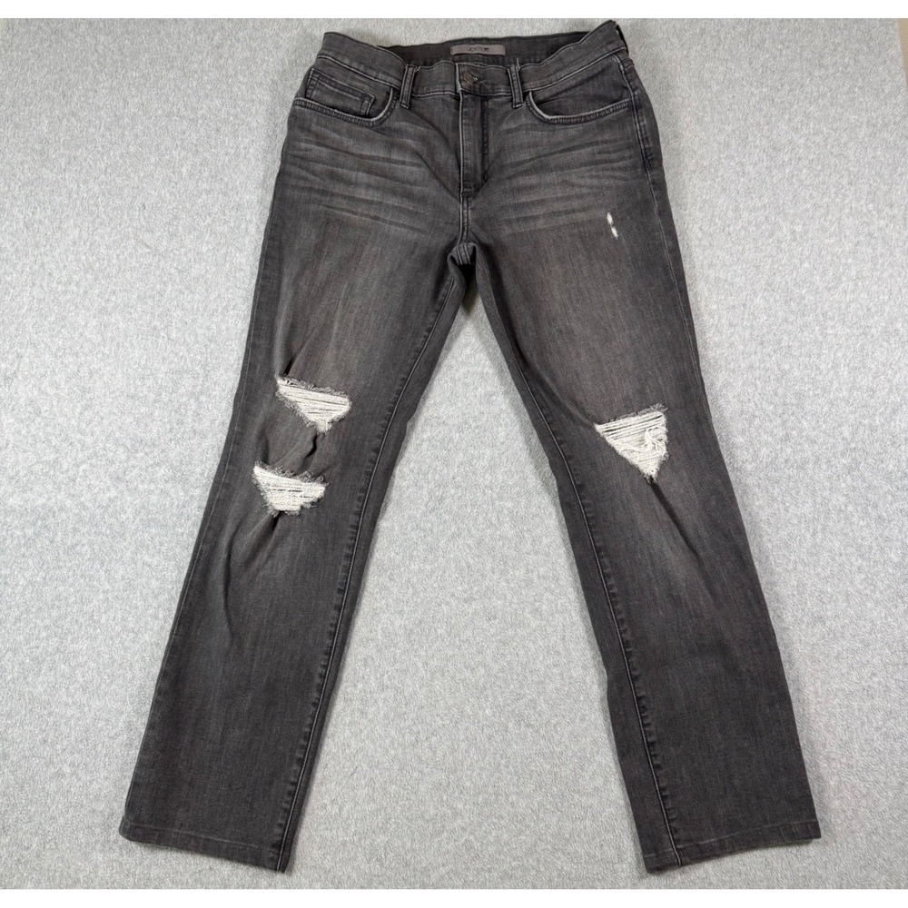 Joe's Jeans Denim Pants Mens Gray The Brixton Distressed‎ Straight Leg Jeans 31